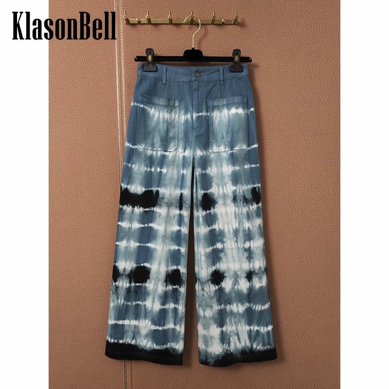 

Женские модельные прямые джинсы KlasonBell с карманами, 7,23 хлопок, 100%