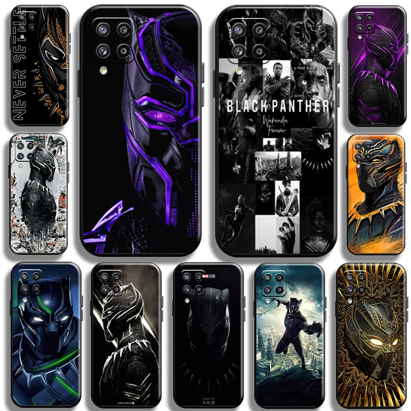 

Marvel Avengers Black Panther For Samsung Galaxy M32 M32 5G Phone Case Liquid Silicon Carcasa Soft Funda Back Shell