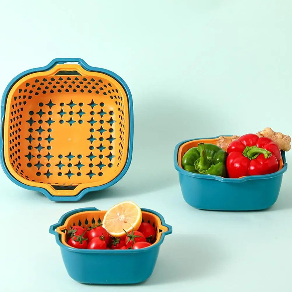Многофункциональная Пластиковая кухонная корзина для слива из шести предметов