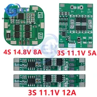 3s 11 1v 12a with balanced lithium battery protection board 4s 14 8v 8a 3s 11 1v 12a protection board with the same port