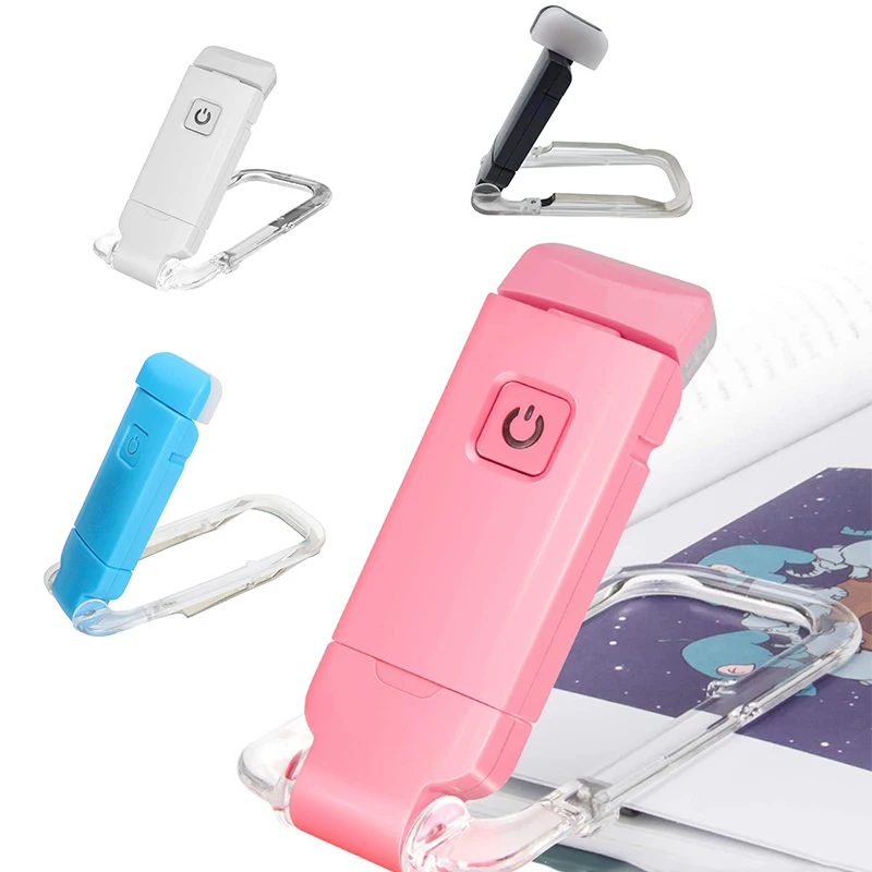 

5 color LED Book Reading Lamp USB Rechargeable Adjustable Brightness Eye Protection Portable Bookmark Read Clip Book Night Light