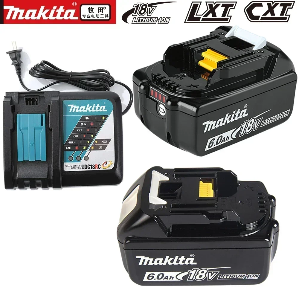 Оригинальный аккумулятор Makita 18 В 6 Ач сменный литий-ионный LXT BL1850 BL1840 BL1860 для