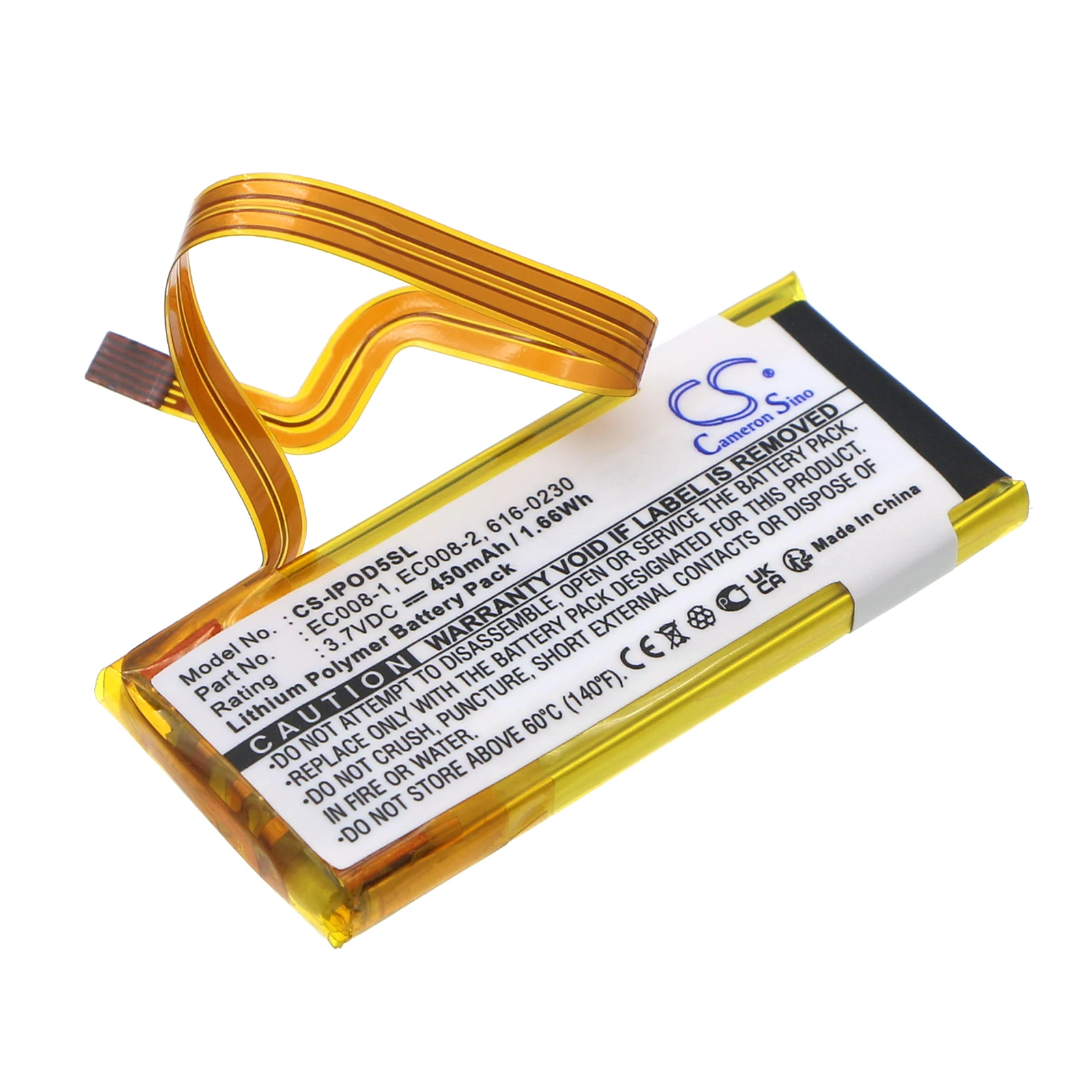 Фото Аккумулятор для медиаплеера iPod G5 30GB MA002B/A Classic 6-го поколения MB147C/A 80GB Classic 6-го поколения MB029LL/A 80GB G5 30GB MA253 №2