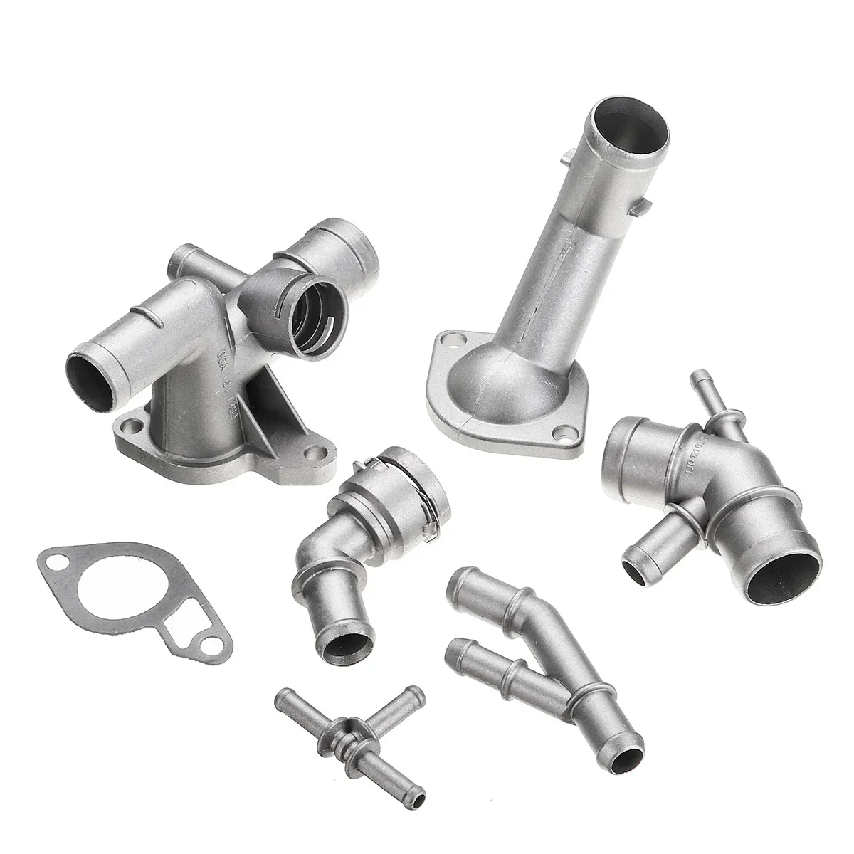 

6 шт. для VW Golf MK4 для Jetta GTI 1.8T 2000-2005 для Audi TT 2000-2002 автомобильный алюминиевый комплект обновления фланца охлаждающей жидкости 06A 121133 J