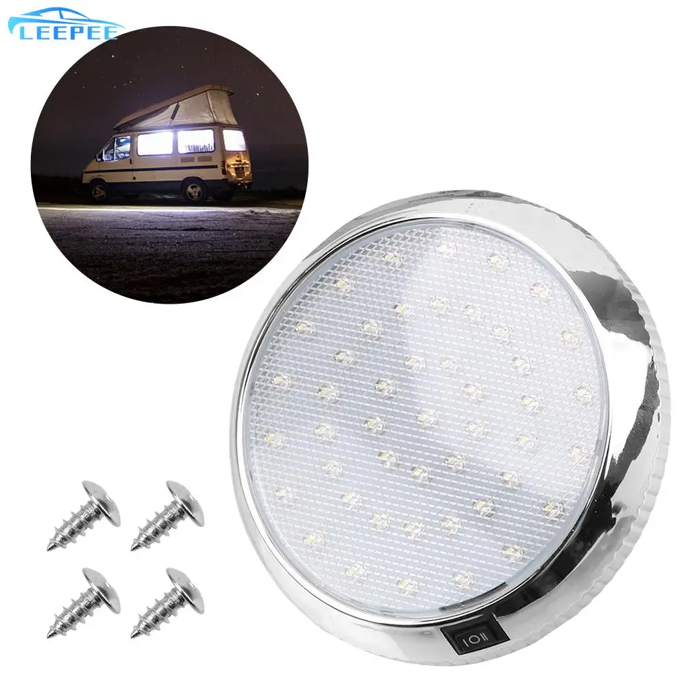 

Автомобильный светильник LEEPEE 46LED 12 В, аксессуары, лампа для чтения, автомобильный купол, потолочный светильник для интерьера, автомобильный ...