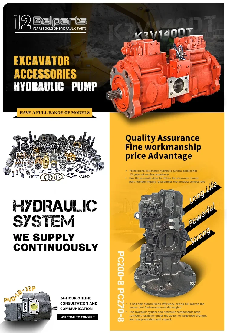 Детали экскаватора EC700C EC750D ECR235C ECR305C FC2121C PL3005D поршневой двигатель вентилятора VOE