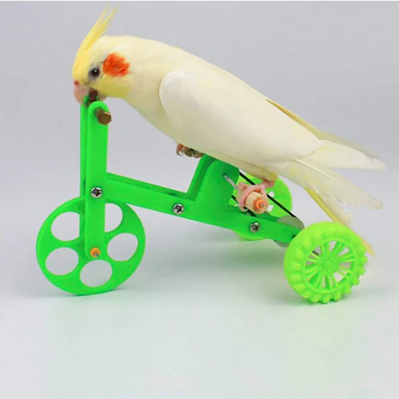 

Funny Parrot Bike Toy Birds Training Plaything Supplies Interactive Props for Parakeet Cockatiel Conure Lovebird Bird Supplies