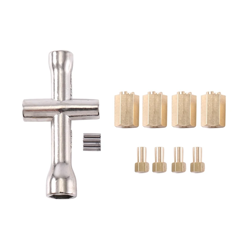 

4 шт. 9750 адаптер для шестигранного ступицы колеса для Traxxas TRX4M Φ 1/18 обновленные детали для радиоуправляемого гусеничного автомобиля