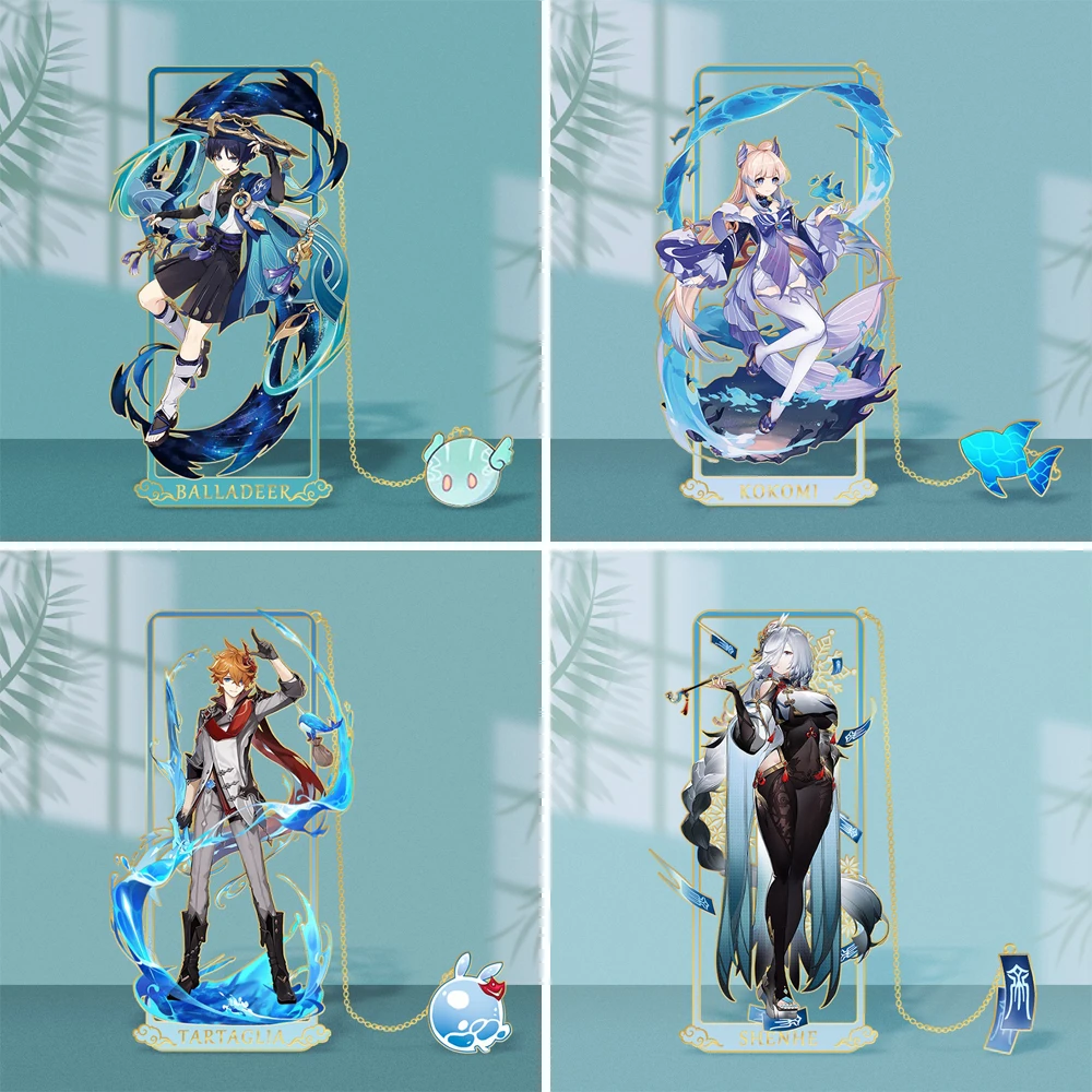 

Новинка Genshin ударная металлическая Закладка Xiao Zhongli Yunjin креативный сувенир с вырезами подвеска-кисточка Закладка фотоигрушка подарок