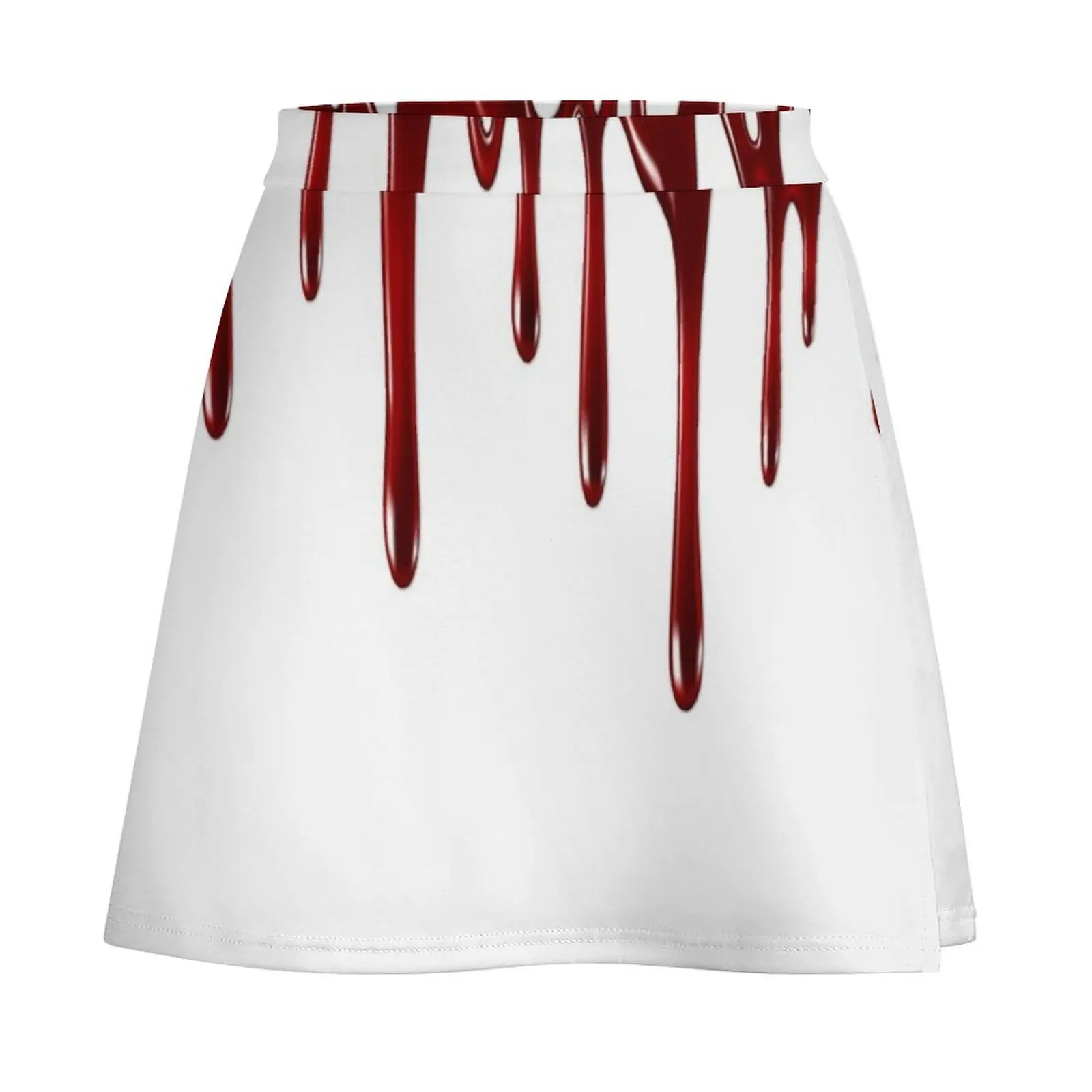 Белая мини-юбка Blood Dripping шорты юбка женская одежда