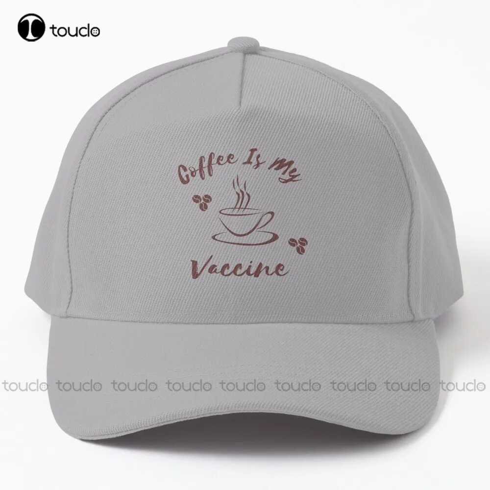 

Coffee Is My Vaccine-Caffeine Addiction Baseball Cap Hats For Men Baseball Cap Comfortable Best Girls Sports Street Skateboard