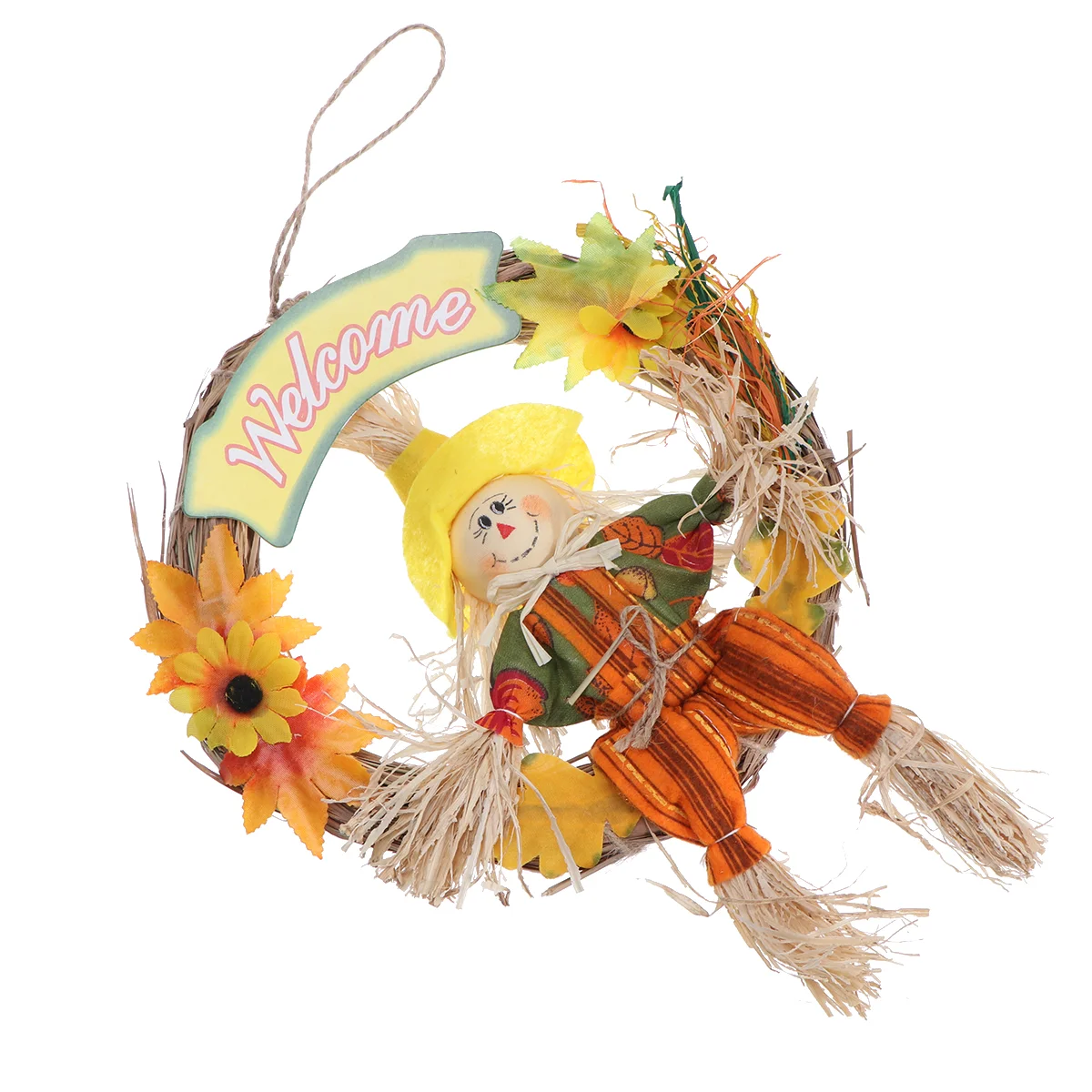 

Scarecrow Fall Outdoor Decorationsdecoration Ornament Hanging Decor Thanksgivinggarland Autumn Harvest Porch Door Front Wreaths