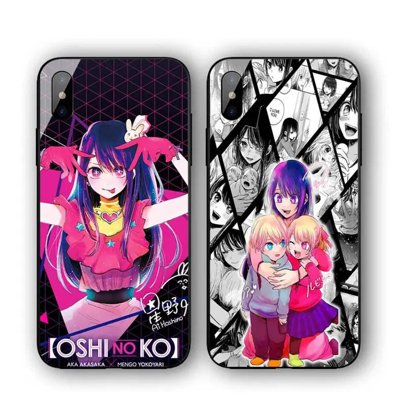

Oshi No Ko Anime Phone Case For Iphone 11 12 13 14 Pro Max 7 8 Plus X Xr Xs Max Se2020 Tempered Glass Cove