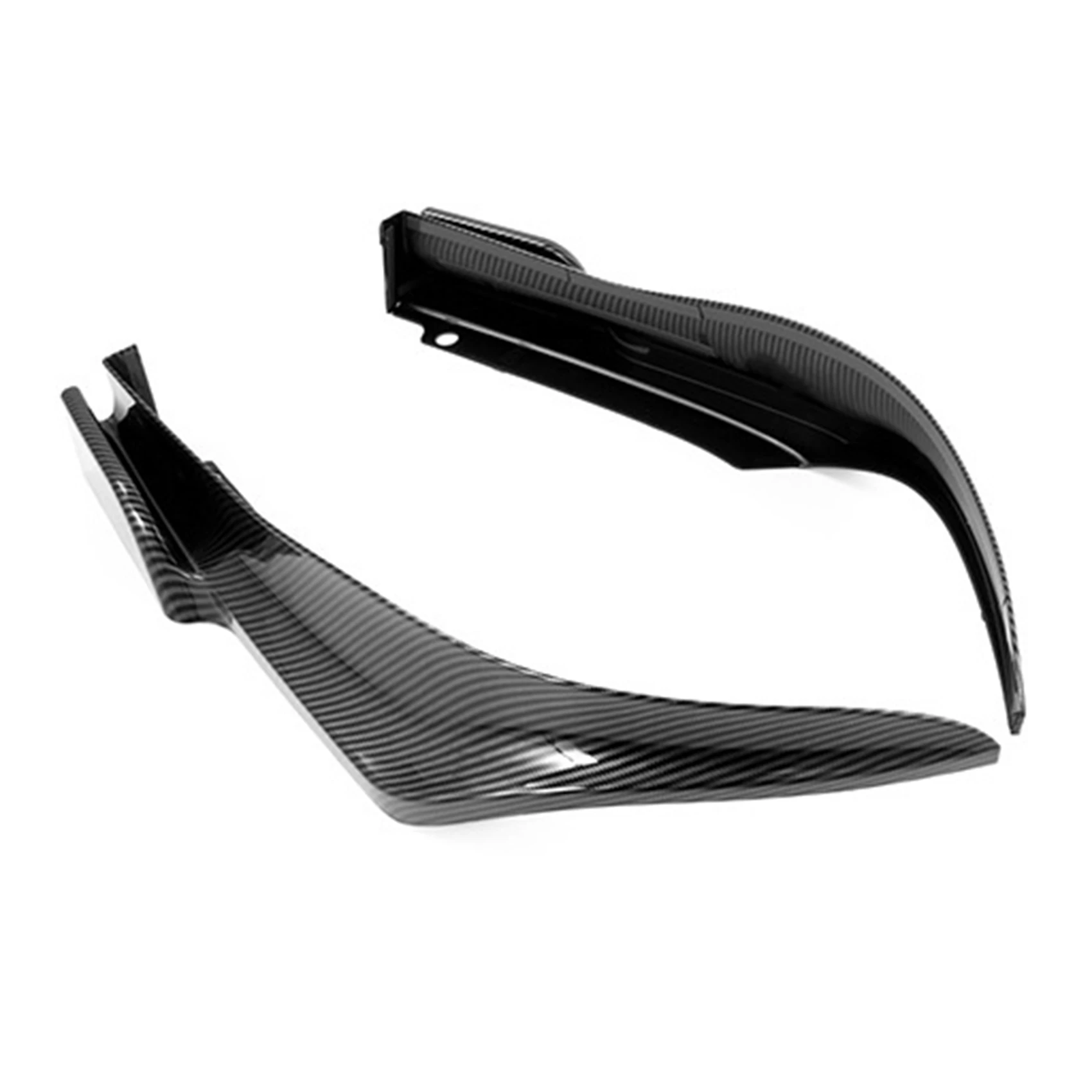 

For 11Th 2022 Carbon Fiber Look Car Rear Bumper Lip Diffuser Splitter Canard Spoiler Protector