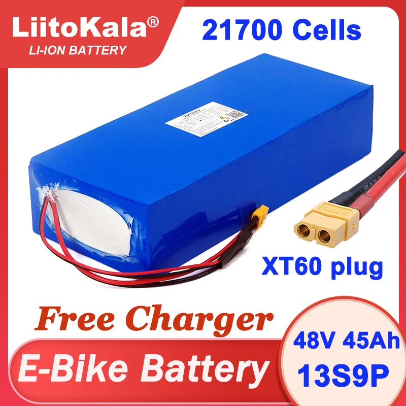 Аккумулятор LiitoKala 36 В 48 60 45 Ач