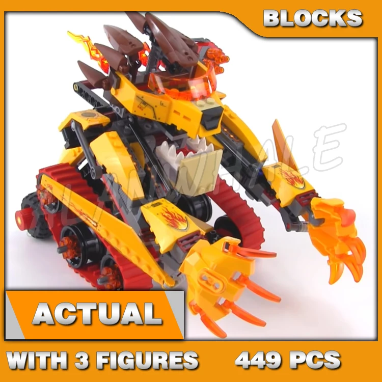 

449 шт., Детский конструктор Chima Laval's Fire Lion Race Fire-up mode CHI Flame Elements 10295, совместимы с моделями