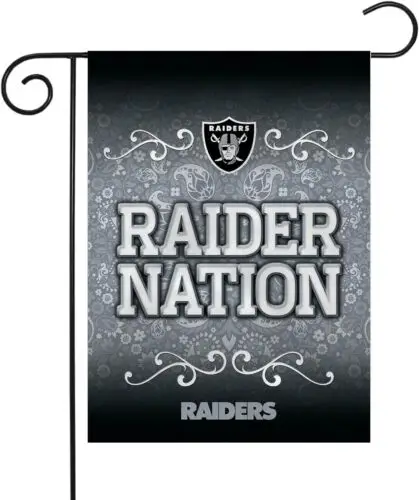 Двусторонний садовый флаг Las Vegas Raiders Premium нация Raider ...