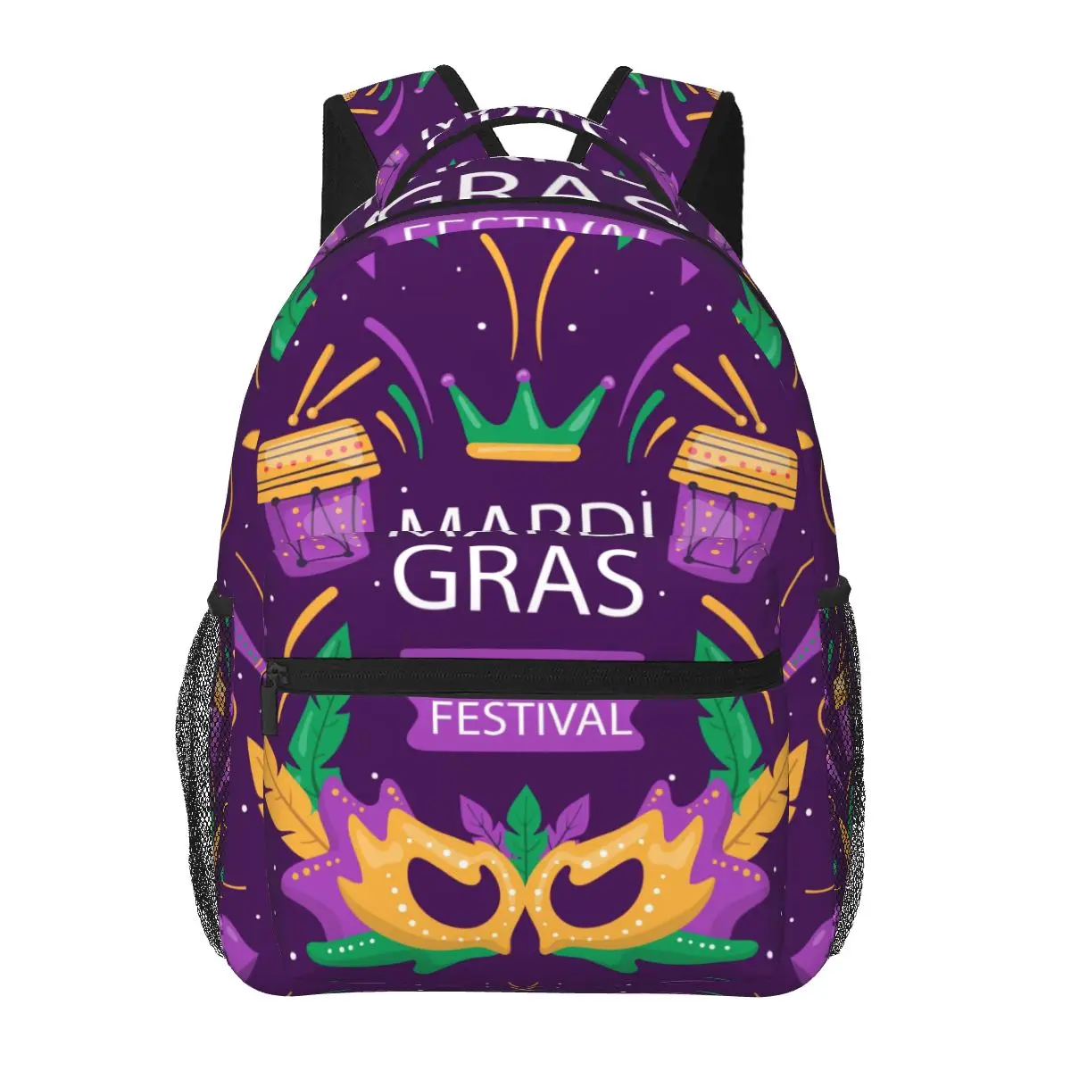 

Женский и мужской рюкзак Марди Гра ручной работы, дорожная женская сумка, мужской рюкзак для ноутбука, сумка для книг