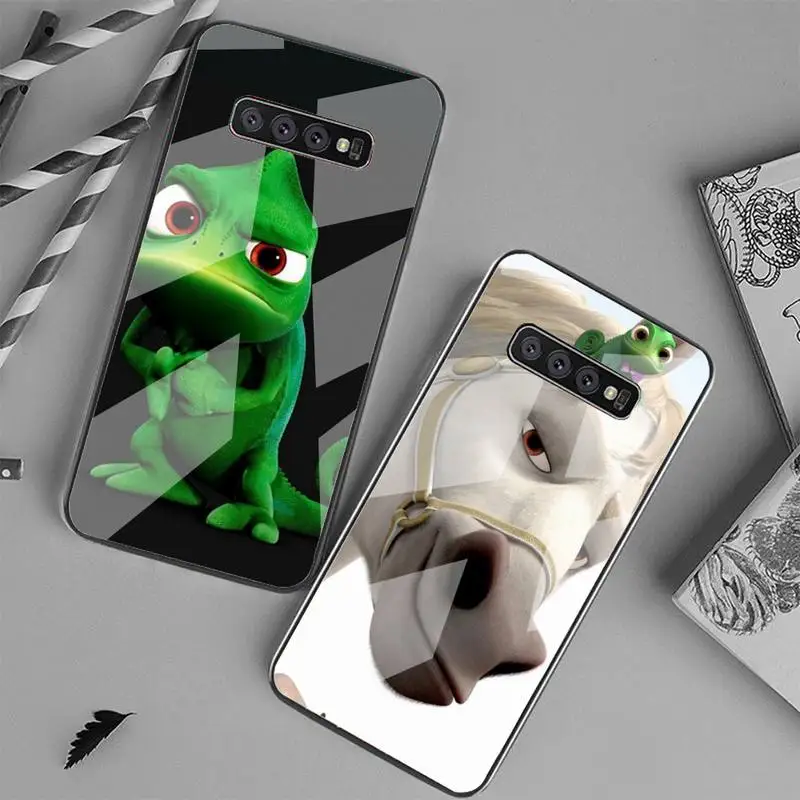 

Disney Tangled Rapunzel Princess Phone Case Phone Case Tempered Glass For Samsung S20 Ultra S8 S9 S10 Note 8 9 10 Pro Plus Cover