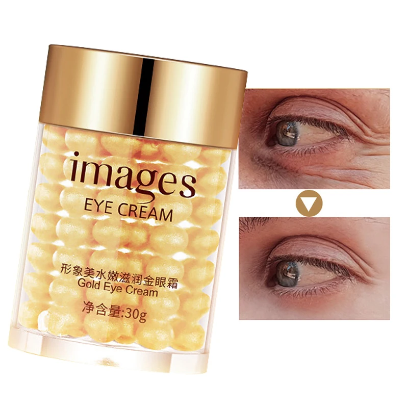 1PCS Gold Eye Cream Remove Anti Wrinkles Collagen Hydra Moisturizing Eye Gel Remove Eye Bag Anti Puffiness Dark Circles Eye Care