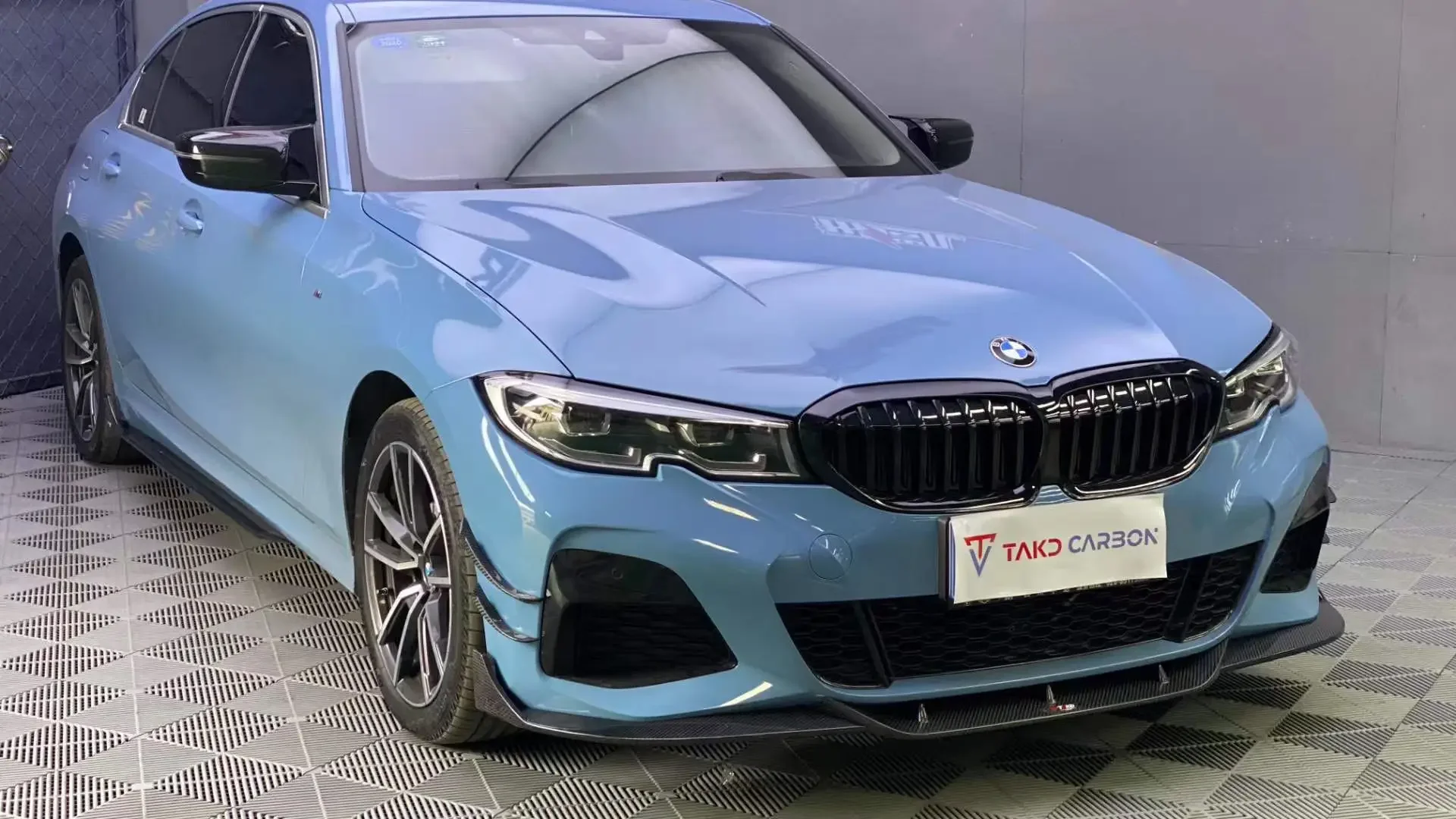 TAKD Carbon Real Car Data Development Универсальные задние спойлеры Сухие боковые юбки из