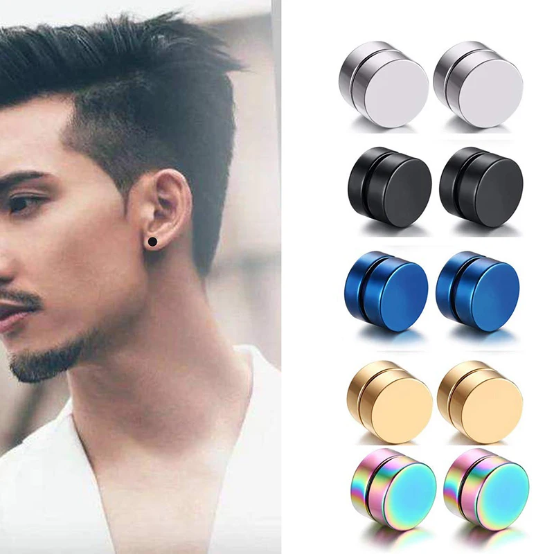 

2 комплекта, серьги-гвоздики без пирсинга