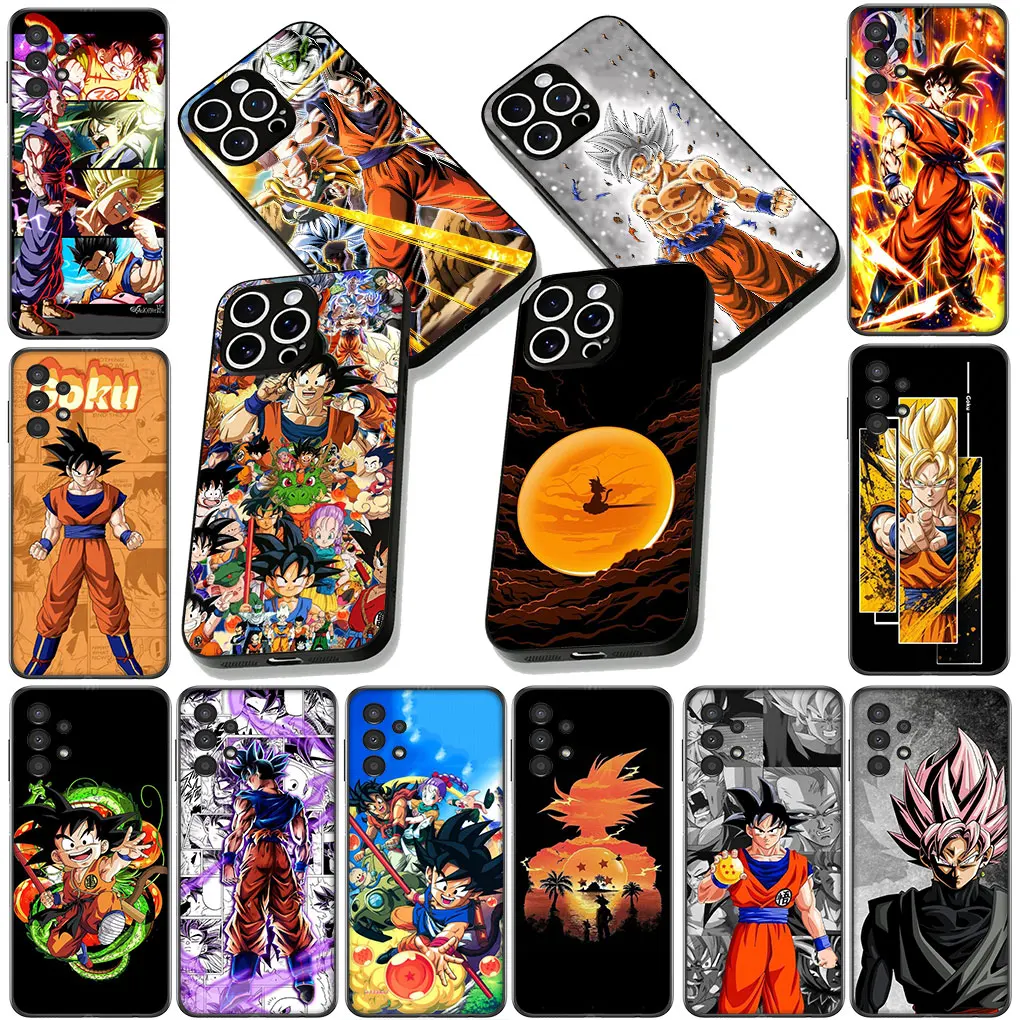 Фото Чехол для телефона Samsung Galaxy S22 S21 S20 FE Ultra Plus A35 A36 A55 A37 A33 A34 A57, чехол с рисунком драконов, Goku Balls, DragonBall №1