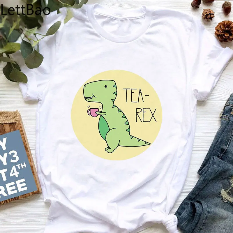 Boys Shirt Crew Neck T Shirt for Girls Clothes Kids Dinosaur Ice Cream Funny Print Toddler Girl Shirts 2 3 4 5 6 7 8 9 Years Old