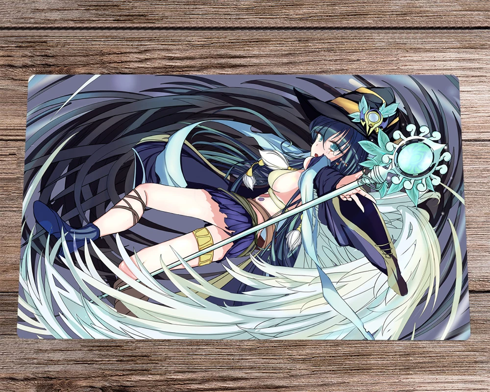 

YuGiOh Playmat Ariel, Priestess of The Nekroz Card Game Mat CCG TCG Playmat Board Game Mat Desk Pad & Free Bag Mousepad 60x35cm
