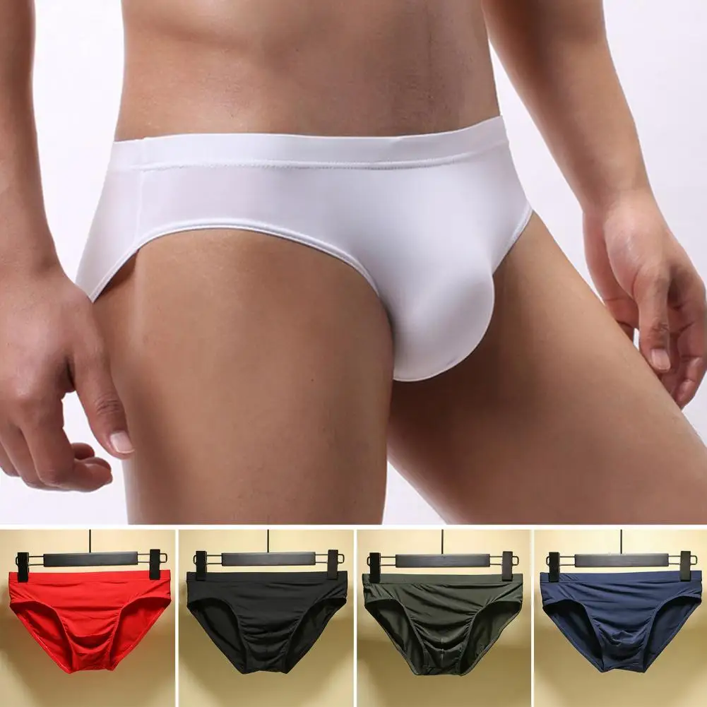 

Pure Colors Comfortable Simple Low-Rise Men Sexy Panties for Daily Wear