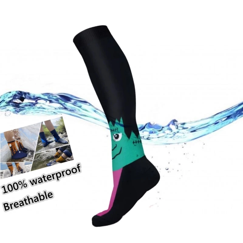 

Halloween Waterproof Socks Moisture-absorbing Sweat-wicking Breathable Hiking Wading Camping Climbing Man Outdoor Sports Socks