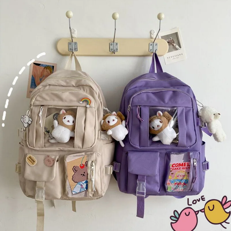 

Японский Школьный ранец для девочек-подростков, школьные ранцы для девочек-подростков, милые женские сумки с несколькими карманами, 2022