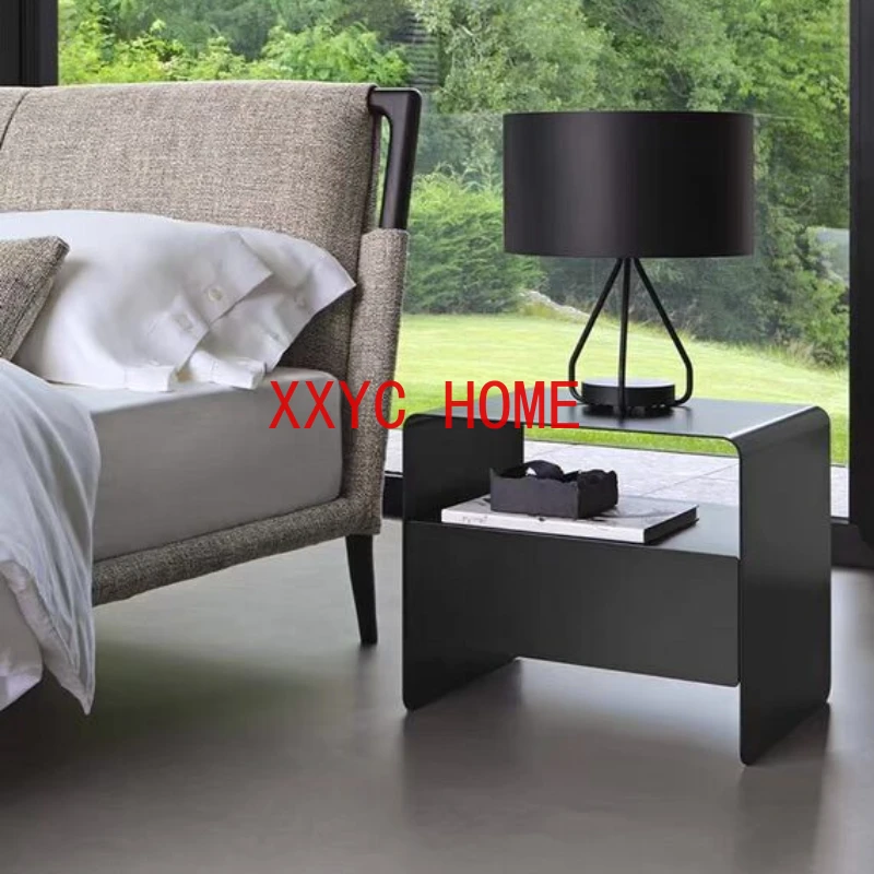 СТОЛ простой черный прикроватный тумбочка Стильный современный продвинутый