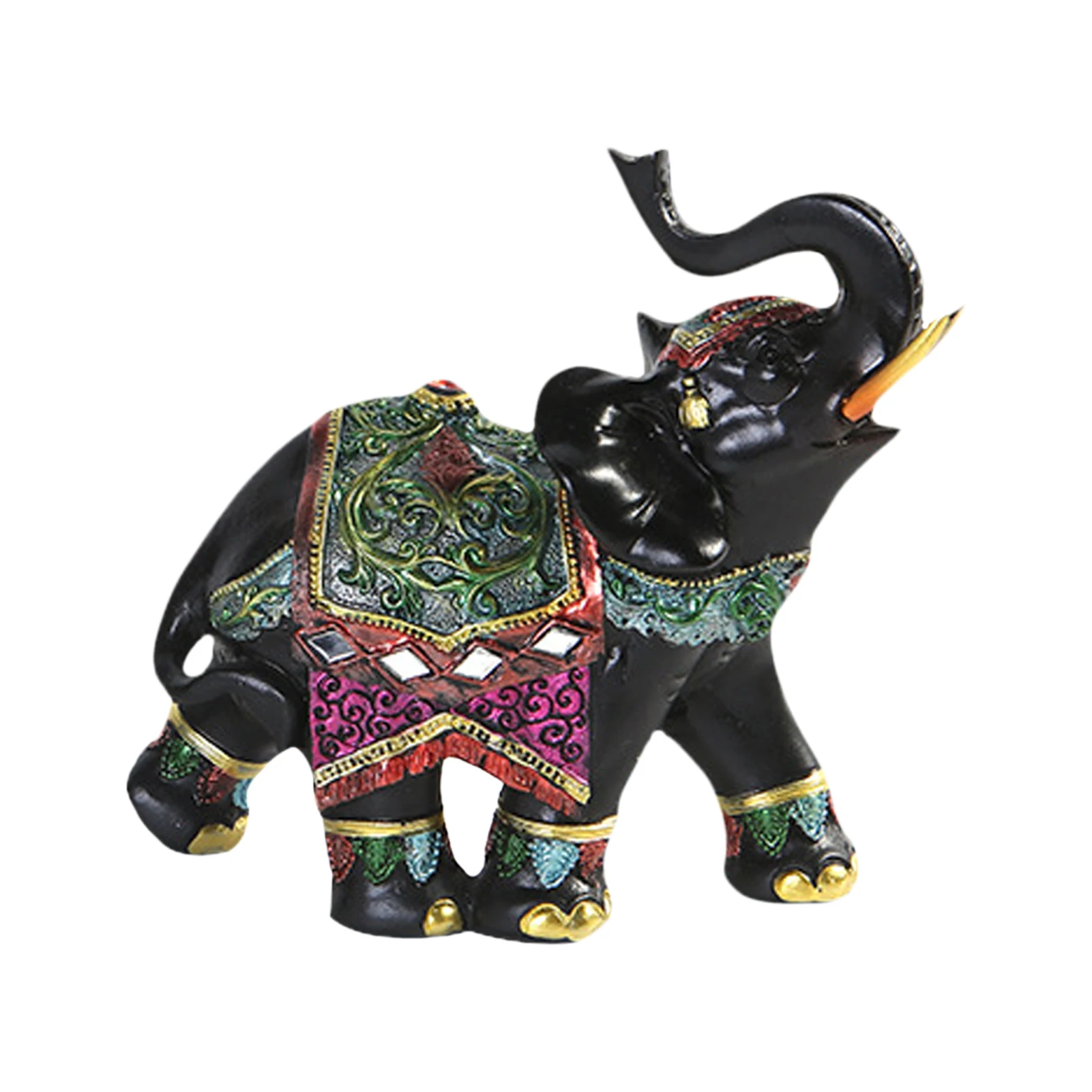 

Статуи слона и фигурки, маленькое богатство, удачи, китайская культура фэн-шуй, коллекционная элегантная искусственная кожа для