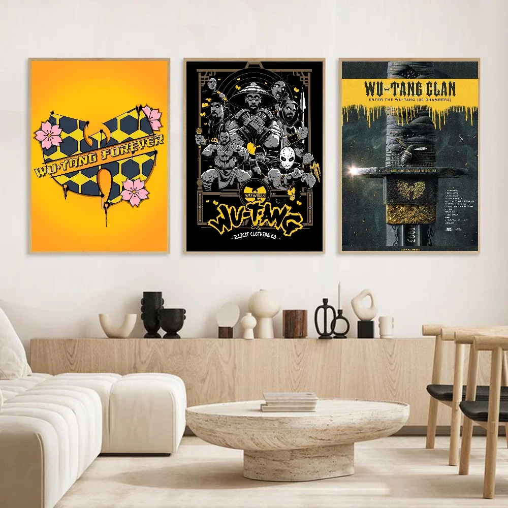 Wu-B-Tangs Clan музыкальный постер ПВХ