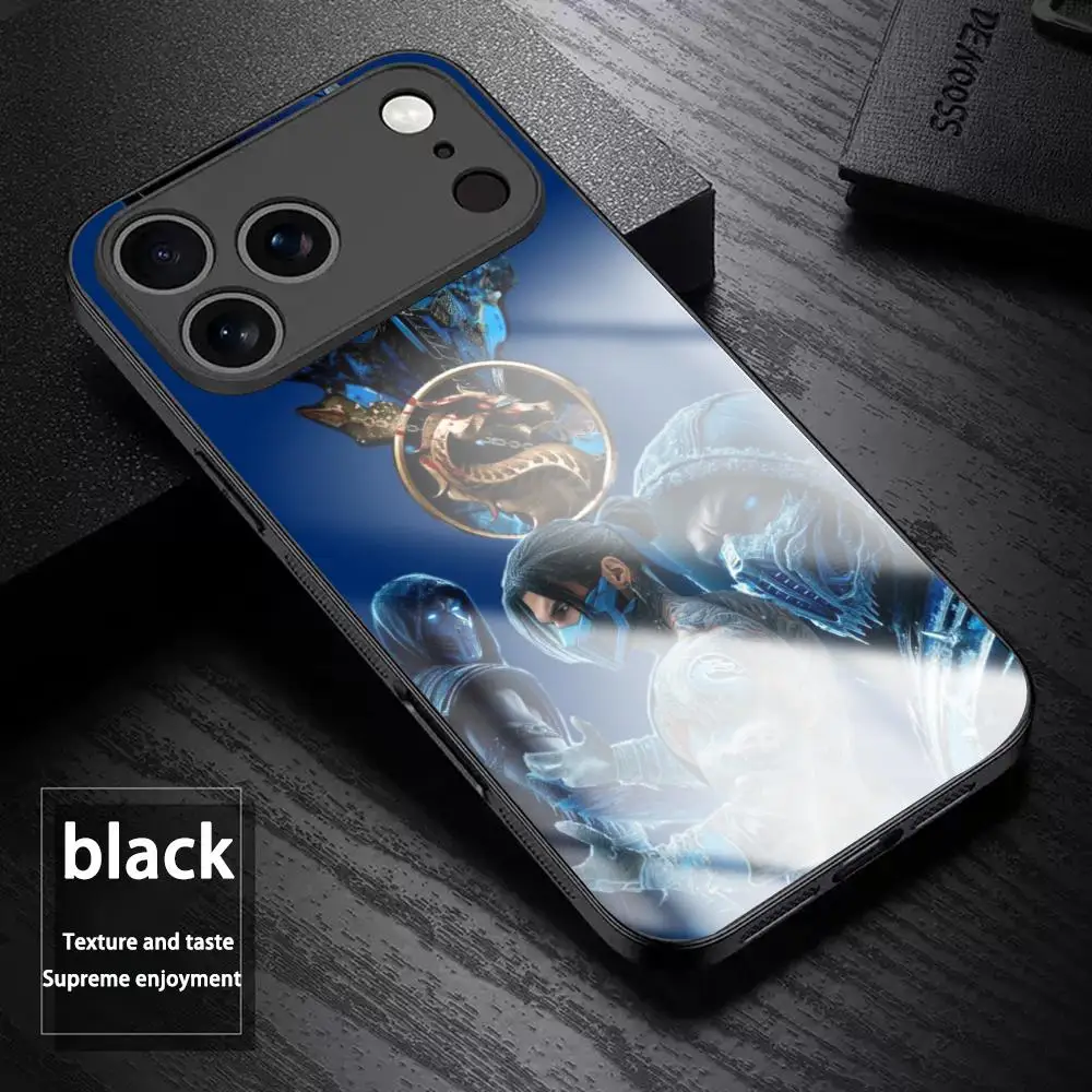 Фото Чехол для телефона в стиле Mortal Kombat для iPhone 17 Air, 16, 15, 14, 13, 12, 11 Plus, Mini, Pro, Max, стеклянный, магнитный №1