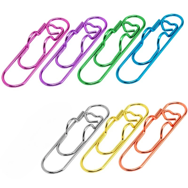 

10 шт. многофункциональные металлические скрепки для бумаг с держателем для ручек, зажимы для переплета, закладки, школьные и офисные учебные принадлежности, канцелярские принадлежности