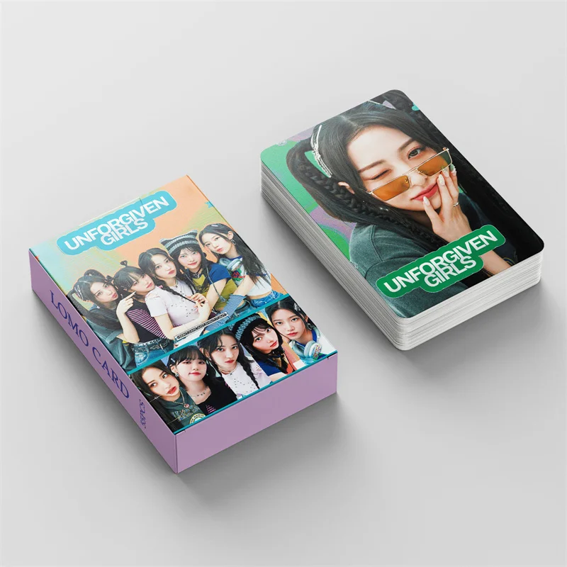 

KPOP 55 Cards/set LE SSERAFIM UNFORGIVEN Album Lomo Card Miyawaki Sakura SAKURA KIM CHOIYUEN Printed Card Printed Photo Fan Gift