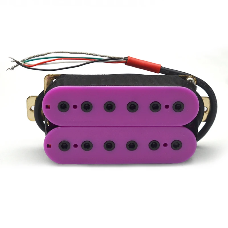 Фото Электрогитара Humbucker 12 Регулируемый шестигранный винт двойная катушка для 6-струнной гитарной катушки Spliting Pickup N7.5K/B15K фиолетовый выход №2