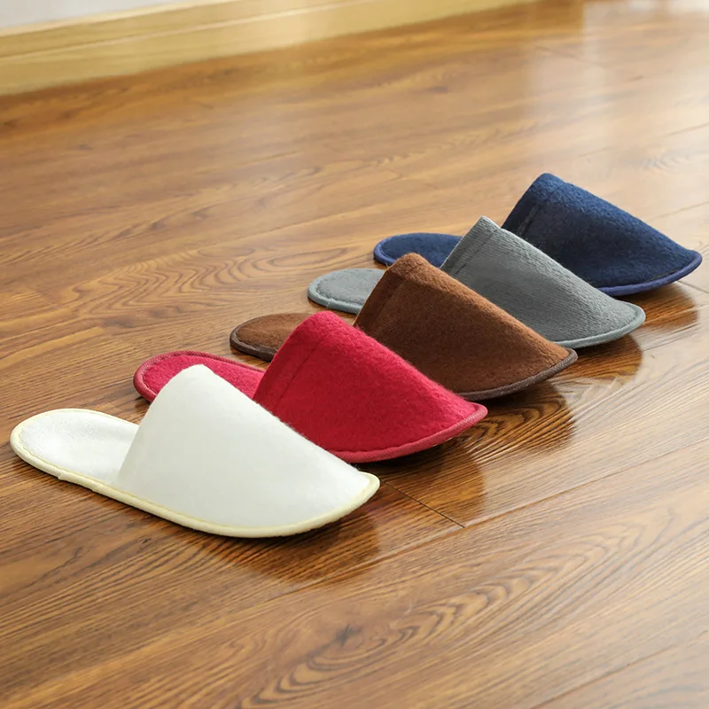

5 Pairs Disposable Slippers for Men Travel Passenger Guest Business Shoes Home Slipper Hotel Party Spa Portable Slippers Indoor