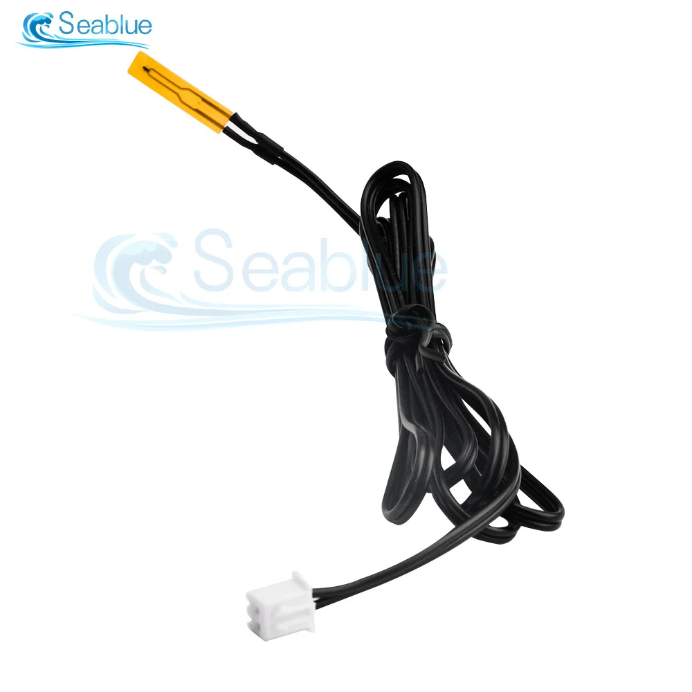 

1 метр термисторный датчик температуры водонепроницаемый провод зонда тонкопленочный термисторный зонд NTC 10K 3950K XH2.54 клеммный провод