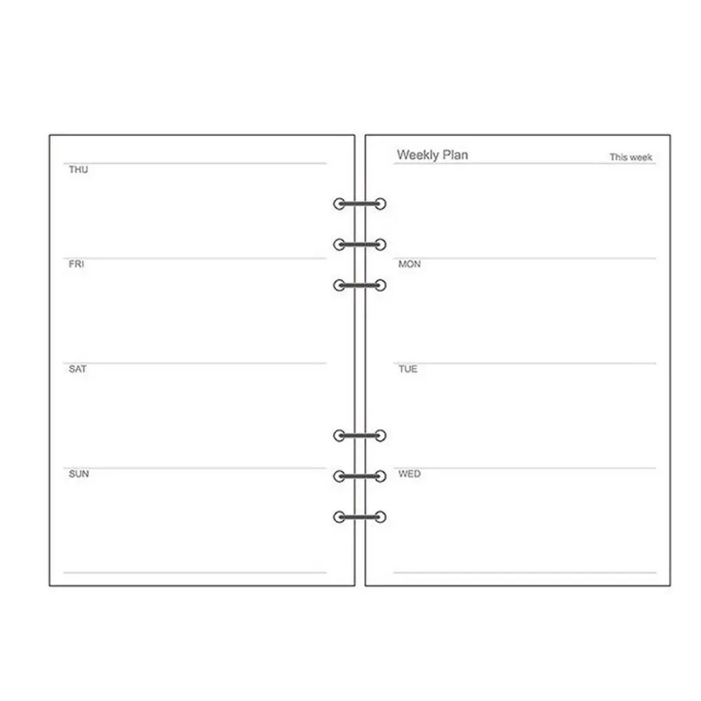 

Еженедельный точечный блокнот А5/А6/А7, бумага