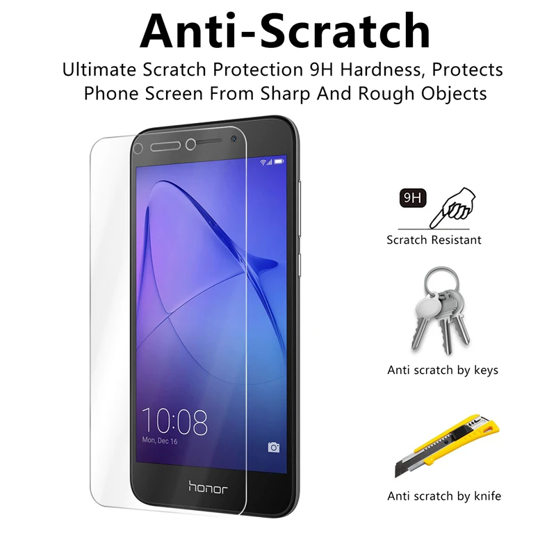 Toughed Protector Glass for Huawei Honor 6A Tempered Glass for Honor 4A 5A 4C 5C 6C Pro Screen Glass on Honor 3X 4X 5X 6X 7X 8X