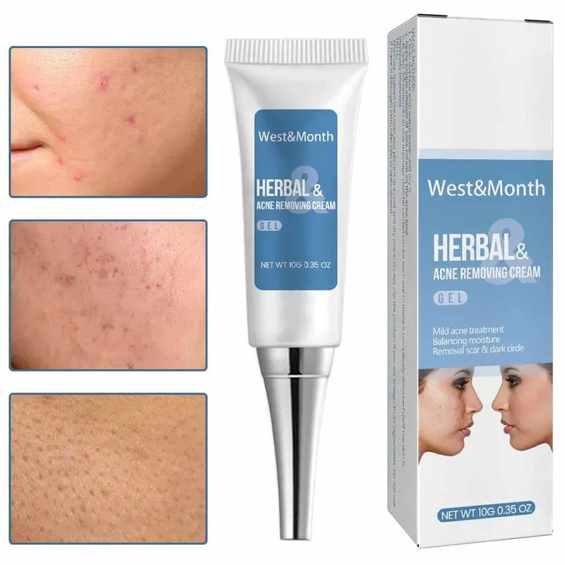 

Крем для удаления прыщей 10 г, травяной крем для удаления прыщей, отбеливающий крем для лица, увлажняющий и очищающий уход за лицом