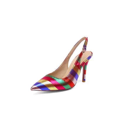 

Big Size Colored pointed single shoes ladies high heels women shoes woman pumps