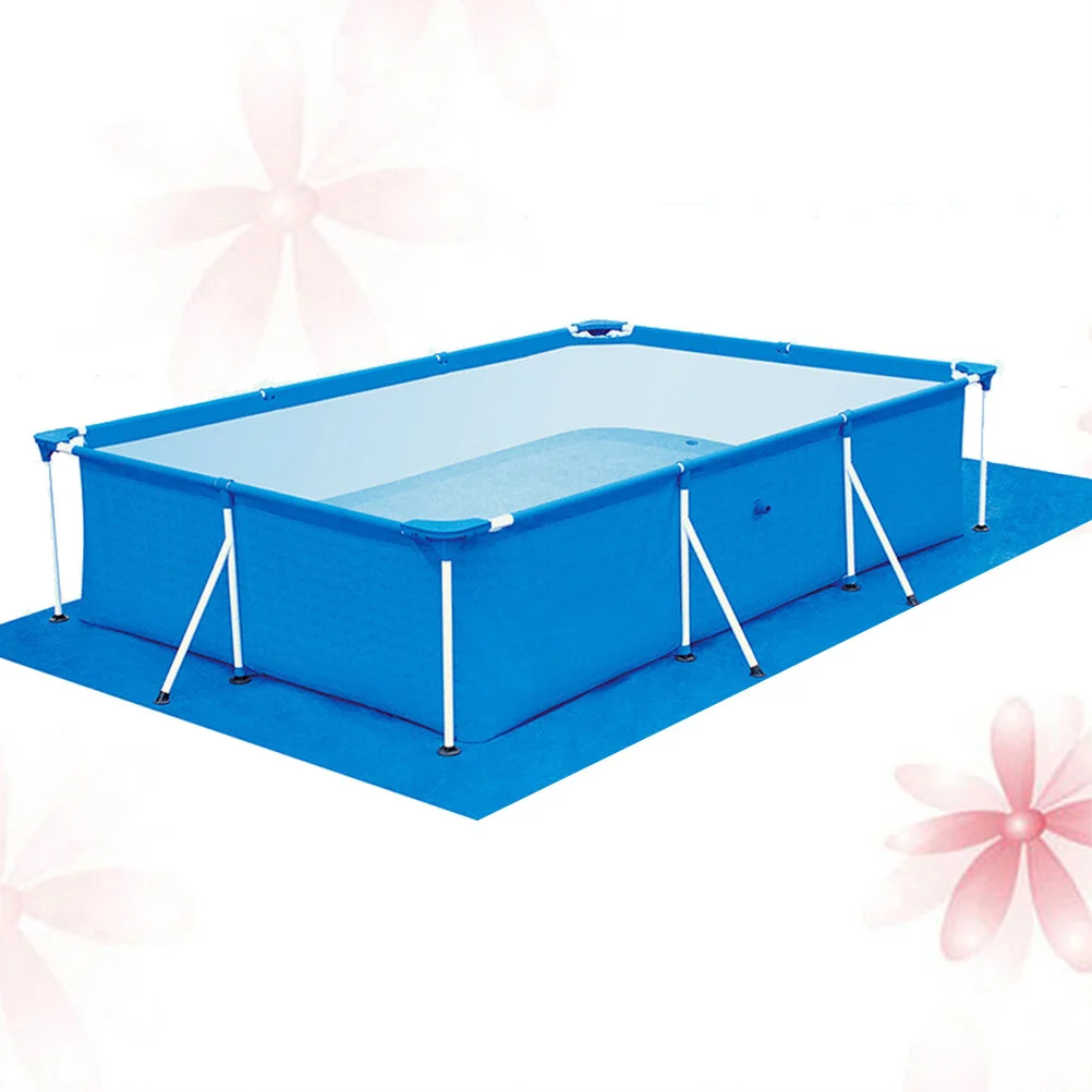 

PE Fabric Weaving Pool Accessories Pool Anti-skid Waterproof Dustproof Cover Floor Pad for Pools Inflatable Swimming (Blue,
