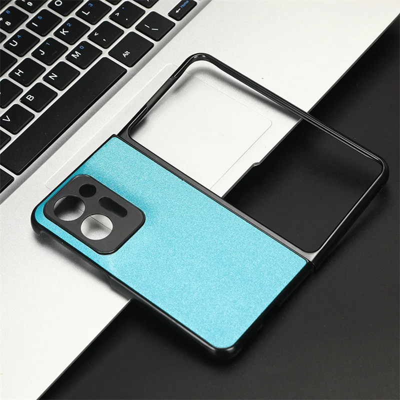 

For OPPO Find N2 Ultra Thin PC Shar Pattern Solid Color Simple Phone Case OPPO Find N2 Find N 5G Case Shockproof Capa