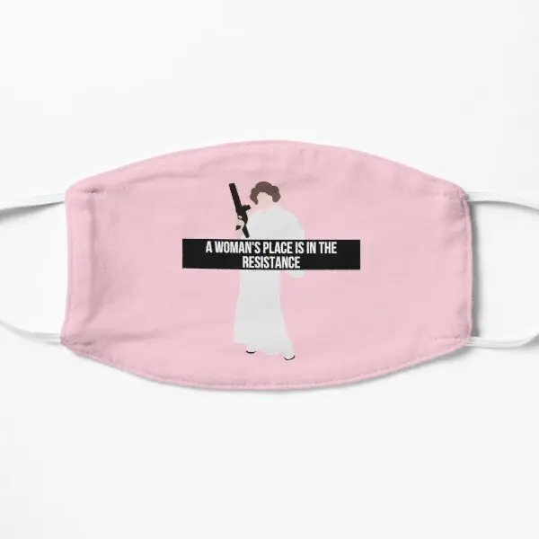 

A Woman Is Place Is In The Resistance Fla Printing Face Mask Mouth Cotton Reusable Cute Cosplay Washable Windproof Unisex