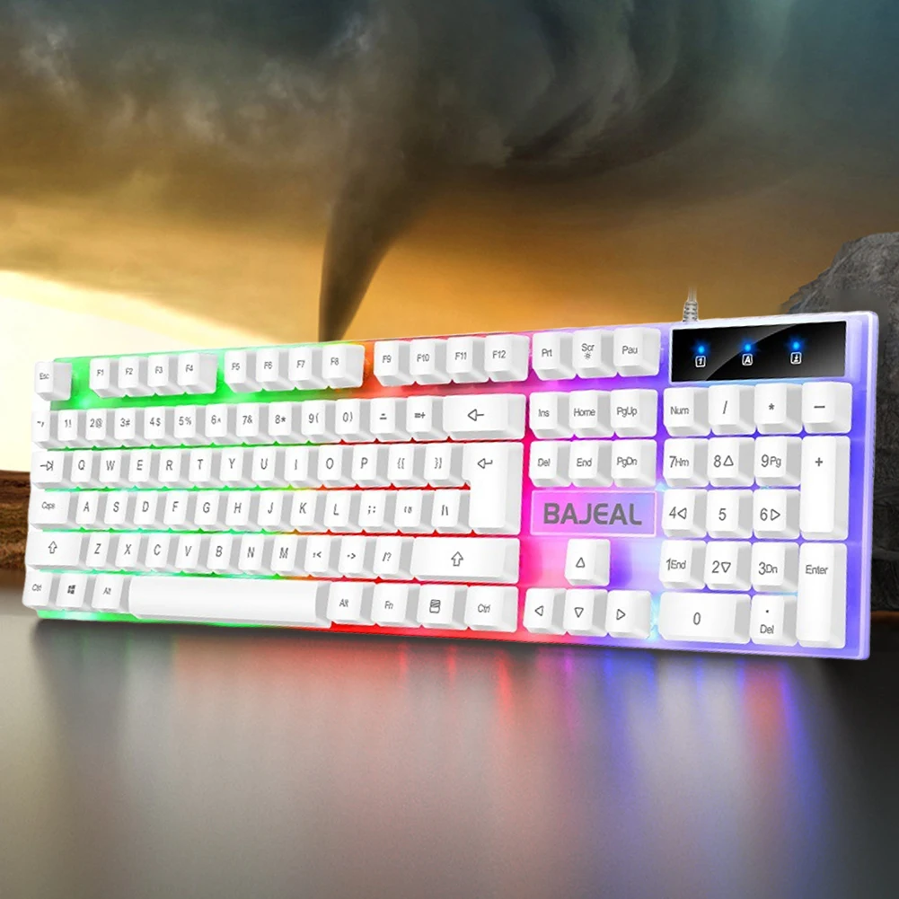 

Клавиатура и мышь для компьютера, 104 колпачков клавиш, RGB-подсветка