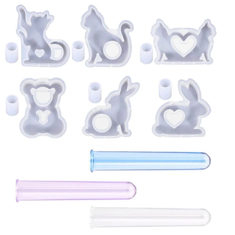 Формы для пробирок вазы цветочные горшки силиконовые формы форма Aniaml сочных